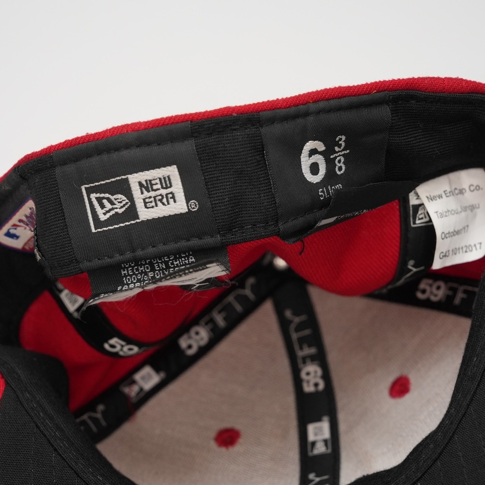 New Era 59FIFTY Los Angeles Angels Youth 6 3/8 Red‎ Fitted MLB On Field Cap - Picture 7 of 9
